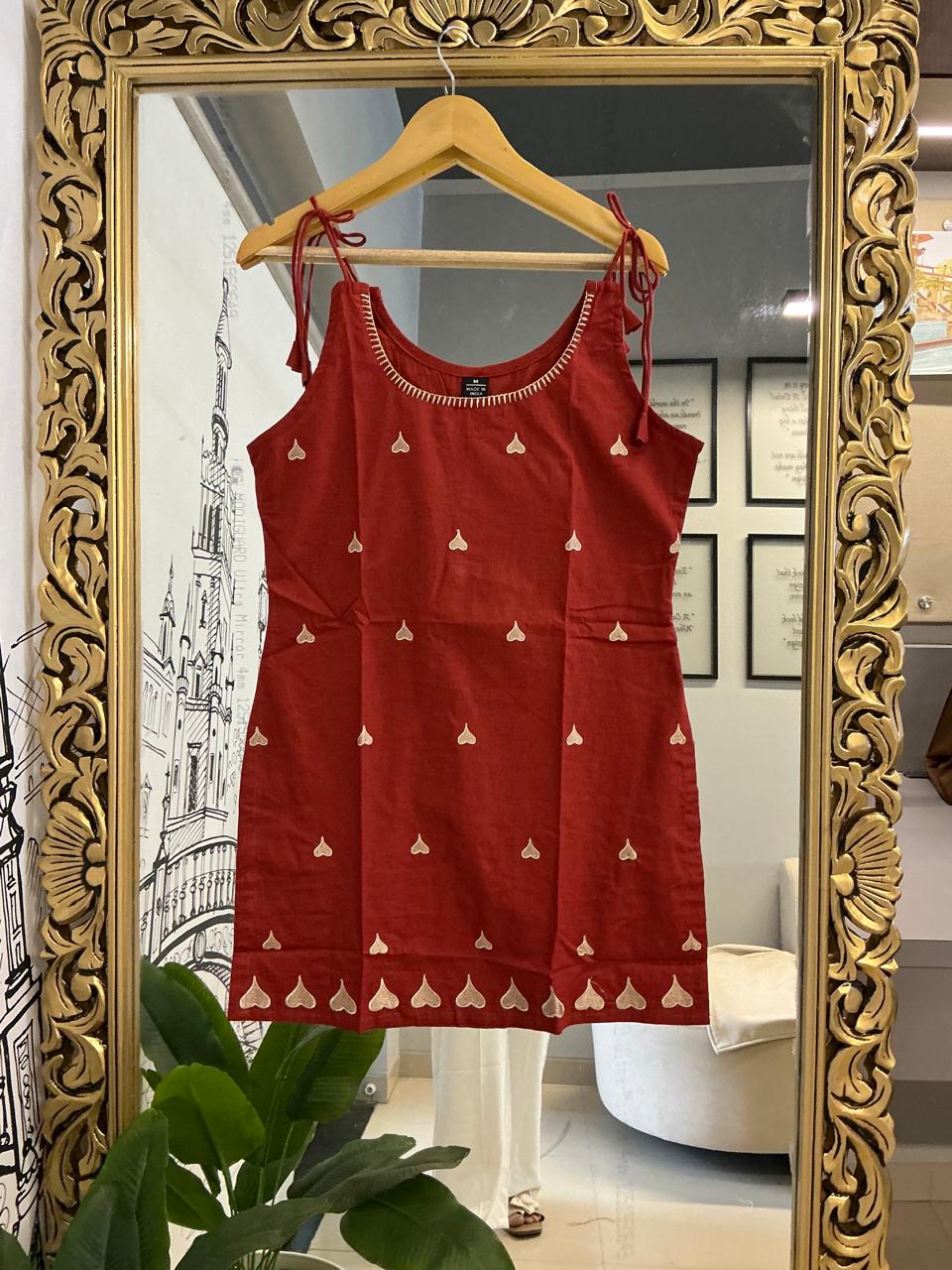 Romantic Rust Orange Short Top