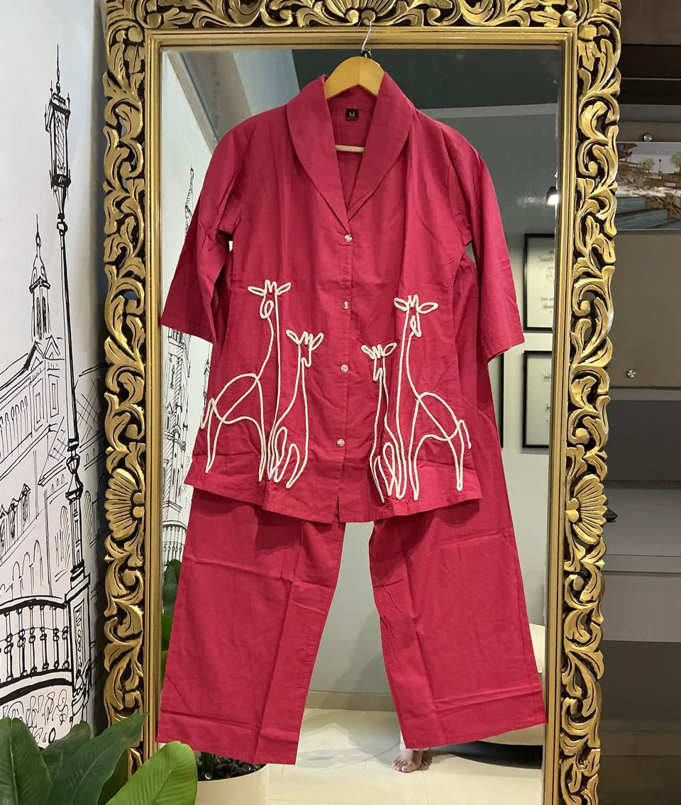 Rosette Wings Cotton Co-ord set